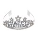 thumbnail image 1 of Diadema de corona nupcial feliz cumpleaños fiesta tiara Afortunado Sencillez, 1 of 3