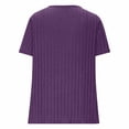 thumbnail image 6 of Bosfbaoi Womens Summer T-Shirts Short Sleeve V Neck Dolman Tops with Side Shirring Loose Fit Shirts Spring Fashion, 6 of 7