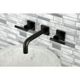 thumbnail image 2 of Kingston Brass KS6125CKL Kaiser Double-Handle Wall Mount Bathroom Faucet, Oil Rubbed Bronze, 2 of 8