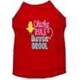 thumbnail image 1 of Chicks Rule Screen Print Dog Shirt Red Xxl (18), 1 of 1