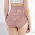 thumbnail image 5 of 6 Packs Underwear Women Shapewear Lace High Waisted Embroidered Mesh Sheer Plus Size Girls Underwear, 5 of 7