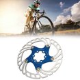 thumbnail image 1 of Mountain Bike Floating Disc Brake Rotor Blue Mountain Bike Floating Disc Brake Rotor Hollow Design for Heat Dissipation, 1 of 7