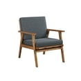 thumbnail image 5 of Linon Lathan 4-Piece Acacia Outdoor Conversation Set with Coffee Table, Loveseat & Chairs, Walnut/Gray, 5 of 36