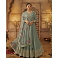 thumbnail image 2 of Bollywood Designer Anarkali Gown Dress Indian Pakistani Sewn Salwar Kammez Suits ( Pista Green, M - 40 ), 2 of 6