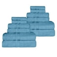 thumbnail image 2 of Superior Ultra Soft Cotton Solid 12-Piece Towel Sets, Denim Blue, 2 of 8