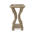 thumbnail image 7 of Noble House Ariyaan Fir Wood Accent Table, Distressed White, Natural, 7 of 7