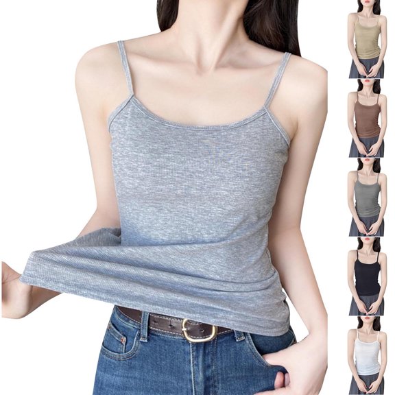 Htigea Women's Camisole Tops, Everyday Layers, Tank Top for Women, Cami for Women Today Sales Army Green,M