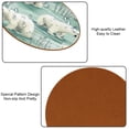 thumbnail image 5 of Polar Bear Luxury Round Drink Coasters Set of 6pcs - Microfiber Leather Coasters 11x11 cm/4.3x4.3 in - Stylish Drink Coaster for Table, 5 of 6