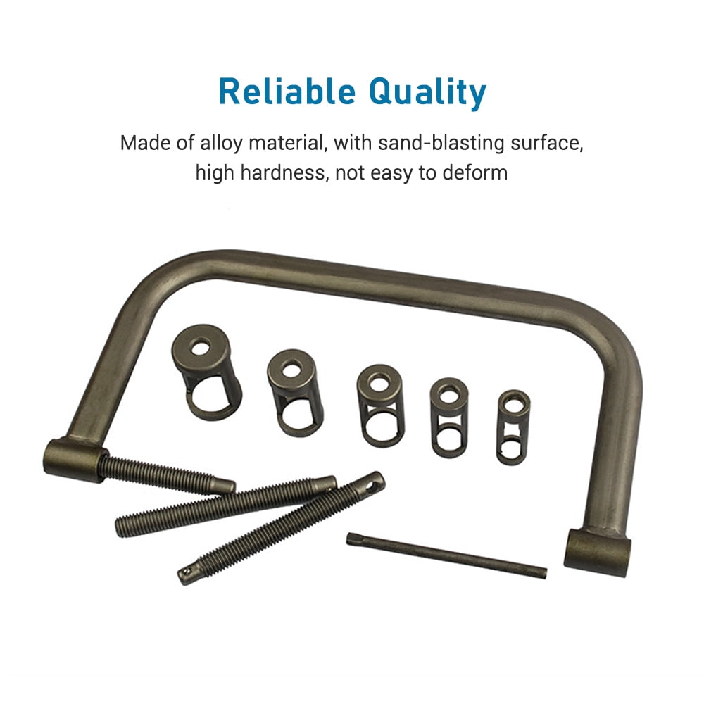 Valve Spring Compressor,Rods Car Motorbike Removal Tool With Adapters Rods Car 10 Pcs Valve Compressor C Clamp Pusher Adapters Rods Valve Compressor Collet Pusher Adapters With Collet Pusher