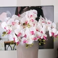 thumbnail image 4 of SPRING PARK 1Pc Artificial Orchid Magnolia Silk Flower Bouquet DIY Home Party Wedding Decor, 4 of 7