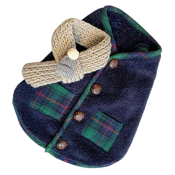 Ropa de Invierno para Perros, Bufanda Pequeña de Tela Gruesa, Moda Para Perros, Bichon Frize, Poodle Pomeranian