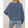 thumbnail image 3 of BTFBM Women's Oversized Sweater Crewneck Fall Winter Long Sleeve Fuzzy Warn Knit Pullover Sweaters Trendy Outfits, 3 of 10