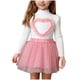 thumbnail image 2 of Conjunto de falda y top de malla para niña, conjunto de dos piezas, top y falda, blusas de manga larga y cuello redondo, blusas de poliéster para niños, 2 of 8