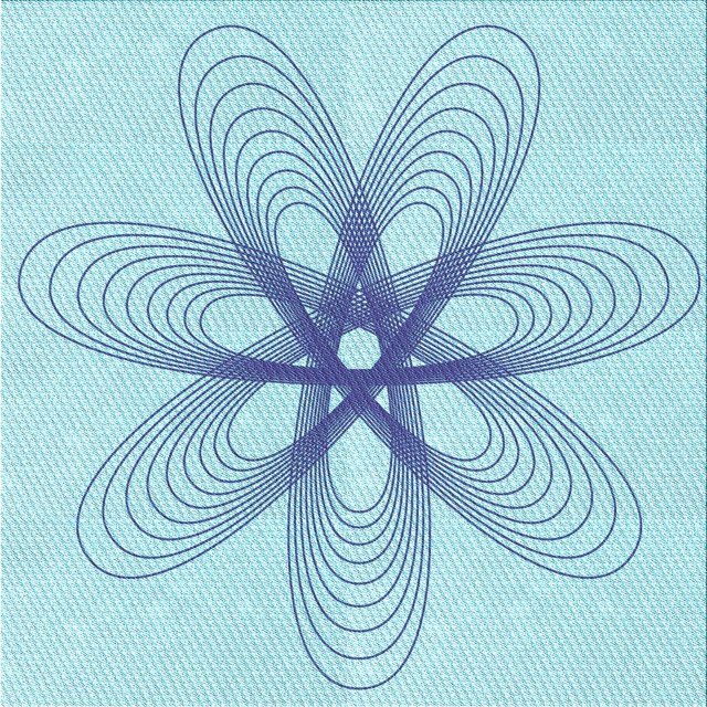 Ahgly Tapis d'Intérieur Lavable en Machine Carré Transitionnel Bleu Iceberg, 7 Pieds Carré