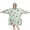 Pioneer Flower Floral Print Pattern-1, variant on Colorful Tie Dye Pattern Wearable Blanket Hoodie, Flannel Oversized Lounge Wearable Throw with Hood & Kangaroo Pocket, Anti-pilling Gifts Ideas for Holiday Gifts