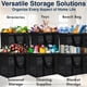 thumbnail image 4 of Homemell Bolsas de comestibles reutilizables y resistentes, bolsa grande plegable con capacidad para 100 libras, material premium extrafuerte (negro, paquete de 6), 4 of 5