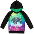 thumbnail image 1 of Sudadera con capucha Monster Jam Trucks Grave Digger para niños pequeños, negro/verde, 1 of 8