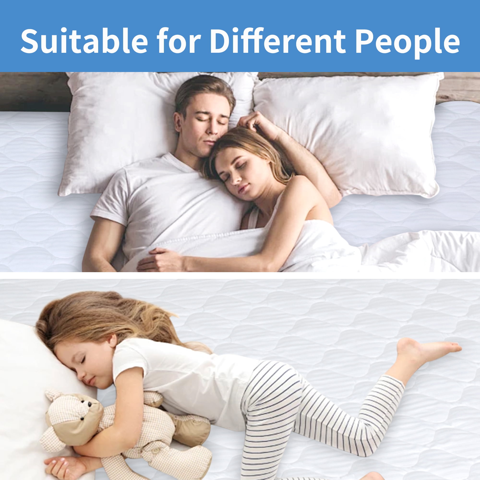 Newpoint International 250 Thread Count Luxury Mattress Pad, California King
