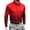 Red, variant on AKOEE Polos Golf Shirts for Men Gradient Color Button Collared Tops Sports Casual Long Sleeve Blouses, Navy 3XL