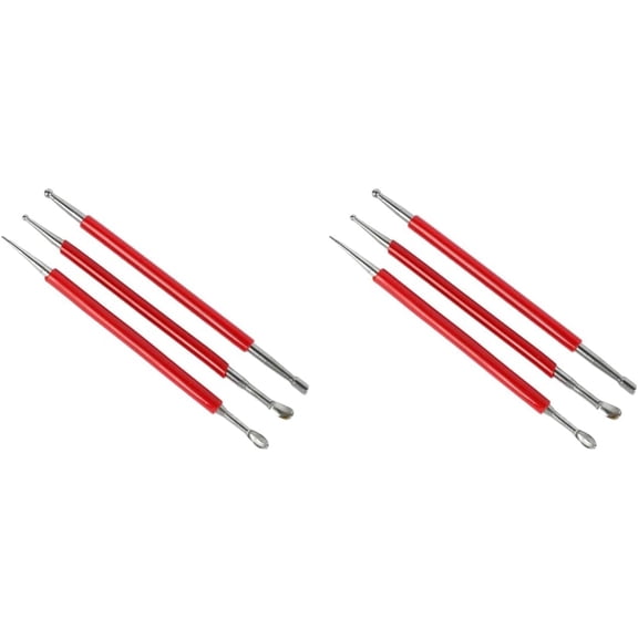 2 Pcs 3 in 1 Clay Sculpting Kit Metal Pottery Tools Pottery Making Tools Double Ended Stainless