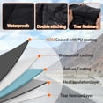 thumbnail image 3 of XiongXiong Bike Cover Waterproof, 420D Bicycle Cover Anti Dust Rain Snow UV, for Mountain, Road & Heavy Duty Bikes with Lockholes & Storage Bag, Black, 3 of 7