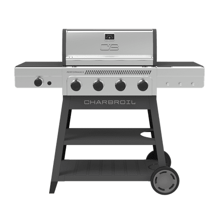 Charbroil® Performance Series™ FlavorMax™ 4-Burner Cart Gas Grill with Side Burner, Stainless