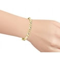 thumbnail image 3 of RYLOS Bracelets for Women 925 Yellow Gold Plated Silver infinity Twist Tennis Bracelet Gemstone &  Diamonds Adjustable to Fit 7"-8" Wrist, 6 - 4X3MM Aquamarine Jewelry for Women Friendship, 3 of 8