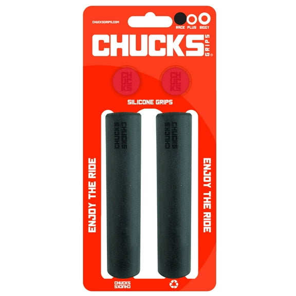 Chucks Grips Race Grips 130mm x 25.5mm Black Silicone