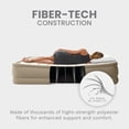 thumbnail image 6 of 18 Inch Elevated Air Mattress with Built-in Electric Pump, Fiber-Tech Durable Air Bed Supports 300lbs, Twin Full Sizes for Indoor Guest Home & Outdoor Camping Use, 6 of 9