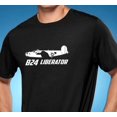 thumbnail image 1 of B-24 Liberator Bomber Classic Outline Design Tshirt NEW FREE SHIPPING, 1 of 2