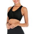 thumbnail image 2 of YouLoveIt Women Sport Bras Front Zipper Closure Stretch Tank Top Racerback Padded Bra Zipper Running Workout Fitness Yoga Bras, 2 of 7