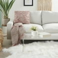 thumbnail image 3 of Mina Victory Sofia 20x20" Square Fabric Sequins Throw Pillow in Blush Pink, 3 of 5