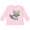 AD-Pink, variant on Hipster Raccoon, Raccoon With Glasses, Flowers Boys or Girls Long Sleeve Toddler T-Shirt