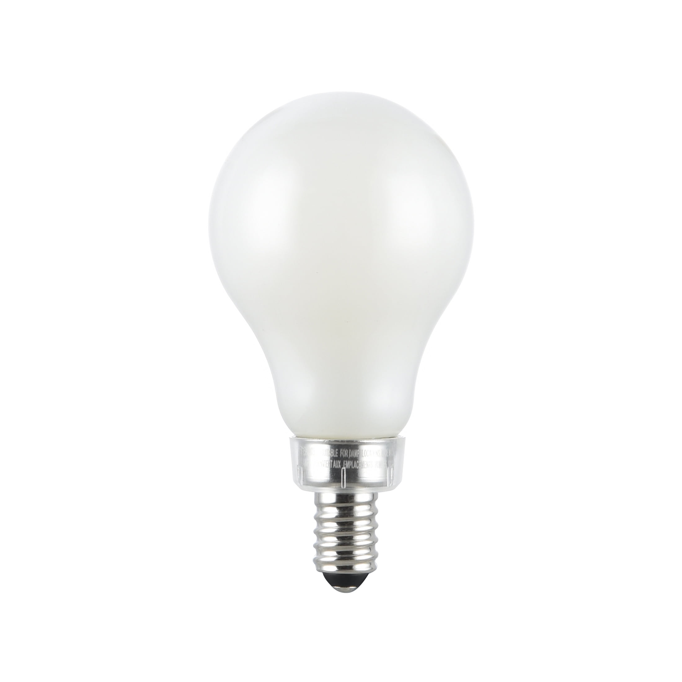 Great Value A15 LED Ceiling Fan Bulb, 6.5W (60W Equivalent), E12 Candelabra Base, Soft White, 2 Pack