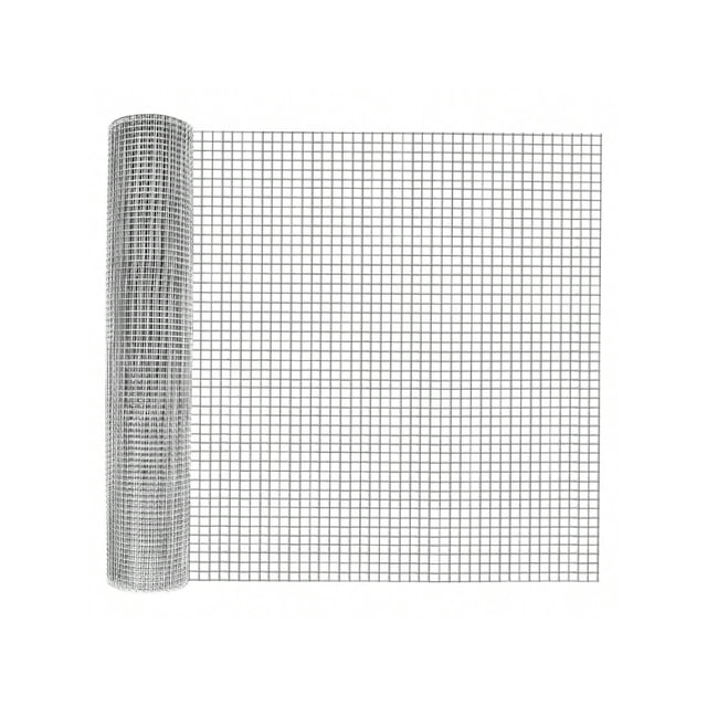 Bingirl 3ft x 50ft Heavy-Duty Silver Hardware Cloth: Galvanized Chicken Wire Mesh Roll for Poultry Netting, Chicken Coops, Rabbit Cages, and Garden Fencing