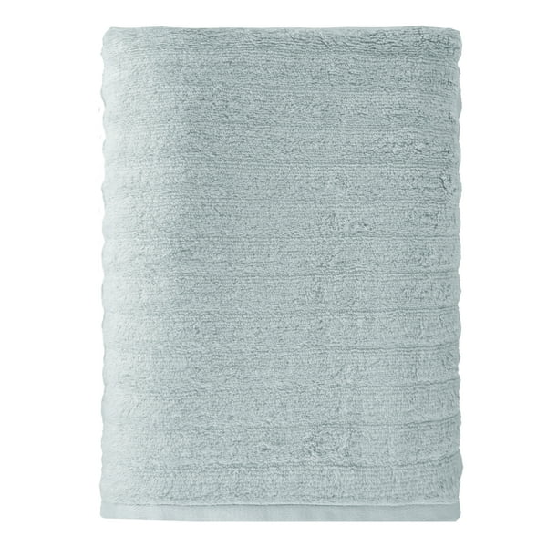 Mainstays Performance Textured Bath Towel, x Silver -