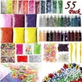 thumbnail image 1 of Kit de Fournitures pour Slime 55 Pack Perles Charmes Outils pour Fabrication de Slime Diy, 1 of 4