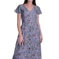 thumbnail image 5 of Moomaya Long Maxi Dress For Womens Short Sleeve Formal/Casual Dress With Pockets S-XXL, 5 of 7