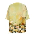 thumbnail image 3 of Hvyesh Plus Size Cardigan for Women Dressy 3/4 Sleeve Summer Kimono Cute Floral Print Cover up Tops, 3 of 5