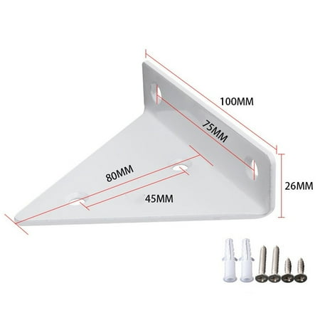 

2Pcs Triangle Shelf Support Brackets Heavy Duty Wall Mounted Invisible Furniture