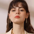 thumbnail image 2 of Pendientes Mujer DoradosPendientes Acero Titanio-5uds TUNC Sencillez, 2 of 5