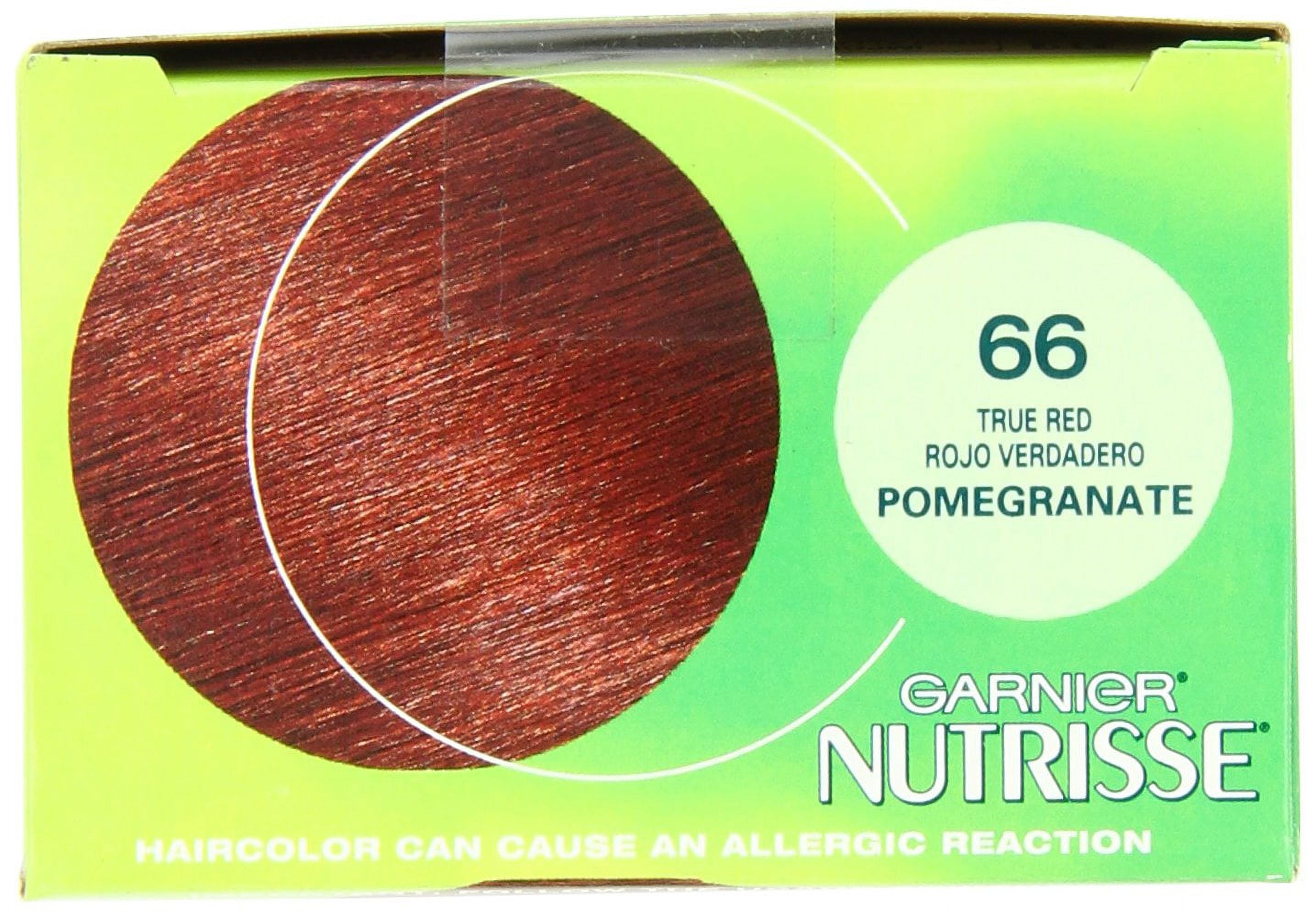 Garnier Nutrisse Nourishing Color Creme, True Red [66] 1 ea (Pack of 3)