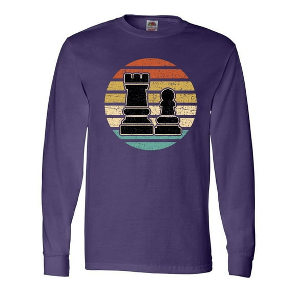Inktastic Chess Player Retro Sunset Long Sleeve T-Shirt