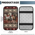 thumbnail image 5 of Yuyamidu Southwest Aztec Horse Car Center Console Cover Non-Slip Car Arm Rest Cover Pad Flannel Auto Armrest Cover Vehicle Interior Accessory Fit for Most Vehicles, 5 of 7