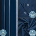 thumbnail image 5 of Cortina de ducha extra larga para baño, cortina de baño textil antimoho para bañera y ducha, cortina fabricada en tejido antibacteriano lavable, con 12 ganchos extra grande color blanco, 5 of 5
