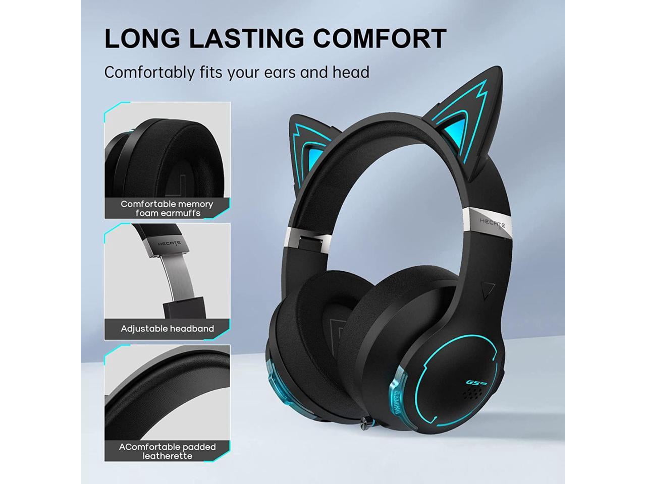 Edifier G5BT CAT Low Latency Low Latency Bluetooth Gaming Headset with Mic (Black)