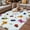 Blue, variant on Cute Butterfly Dragonfly Outdoor Rug for Patio/Deck/Porch, Non-Slip Large Area Rug 6 x 9 Ft, Farmhouse Botanical Floral Blue Indoor Outdoor Rugs Washable Area Rugs, Camping Rug Carpet Runner