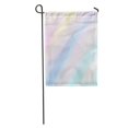 thumbnail image 1 of JSDART Bleu Clair Blanc Jaune Rose Pastel Couleur Rayé Texte Abstrait Jardin Drapeau Décoratif Drapeau Maison Bannière 12 X 18 Pouces, 1 of 2