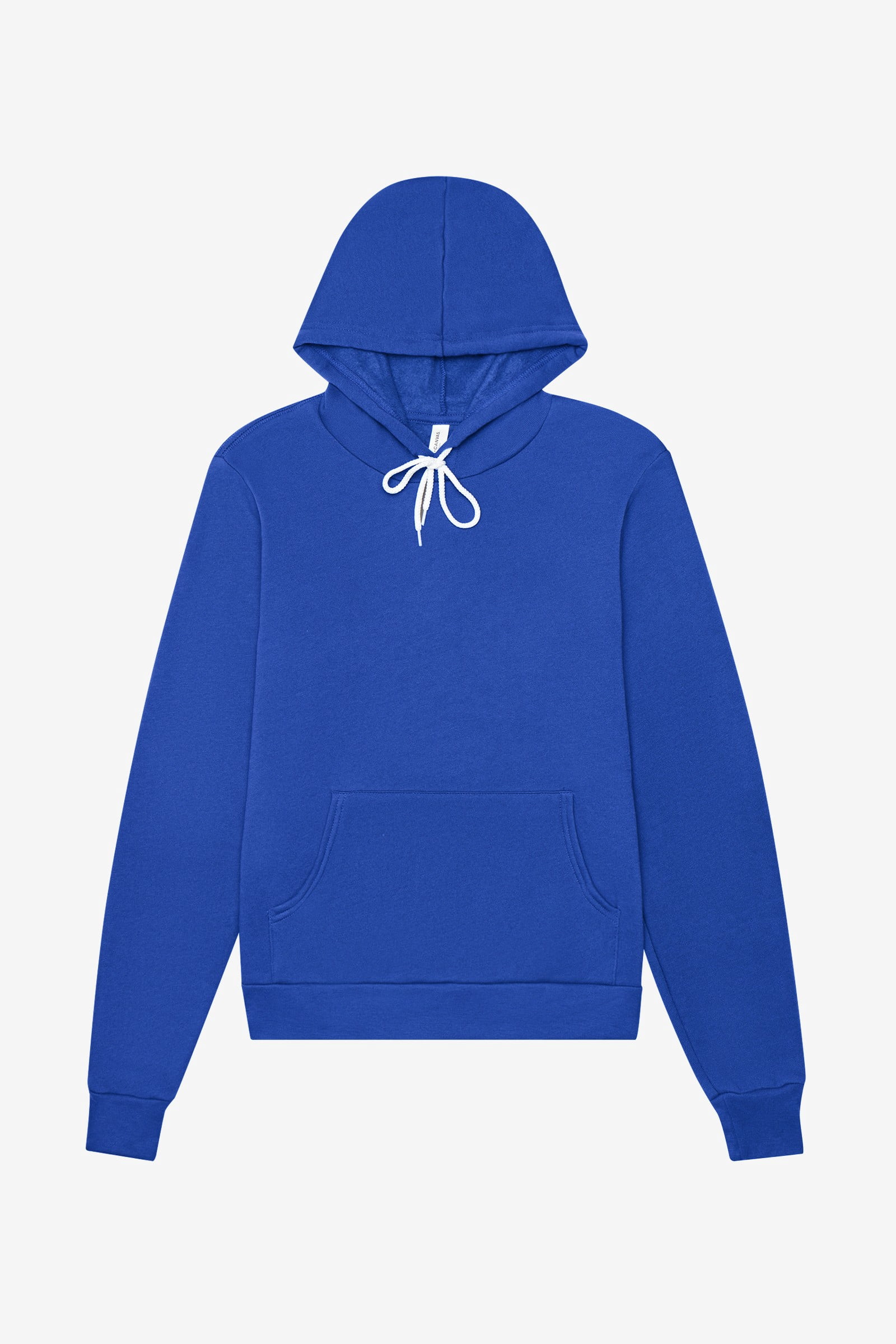 BELLA+CANVAS Adult Crew Neck Personalized Hoodie, Create your own Designs,True Royal, Large, Unisex