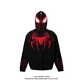 thumbnail image 1 of Spiderman Männer und Frauen Paare neue vielseitige Retro personalisierte bestickte bedruckte Strickjacke lose Kapuzen-Sweatshirt-Jacke, 1 of 5